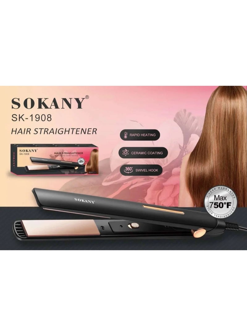 sokany SK-1908 professional hair straightener - Image 3